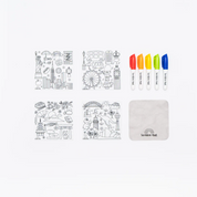 The Tinies Reusable Colouring Coasters