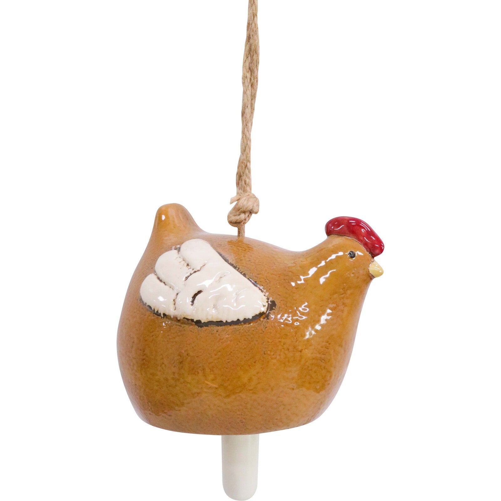 Ceramic Hanging Hen Bell