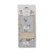 3 Pack Of Tea Towels Hen House Lane