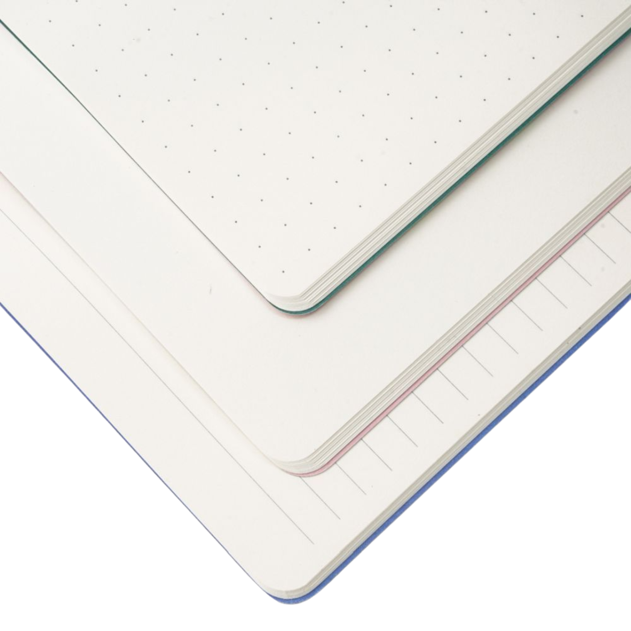 Medium Notebook Set Blue Floral & Check