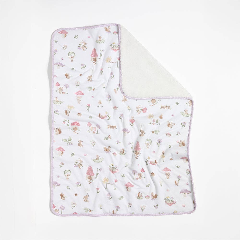 Jersey Sherpa Blanket Whimsical Wonderland