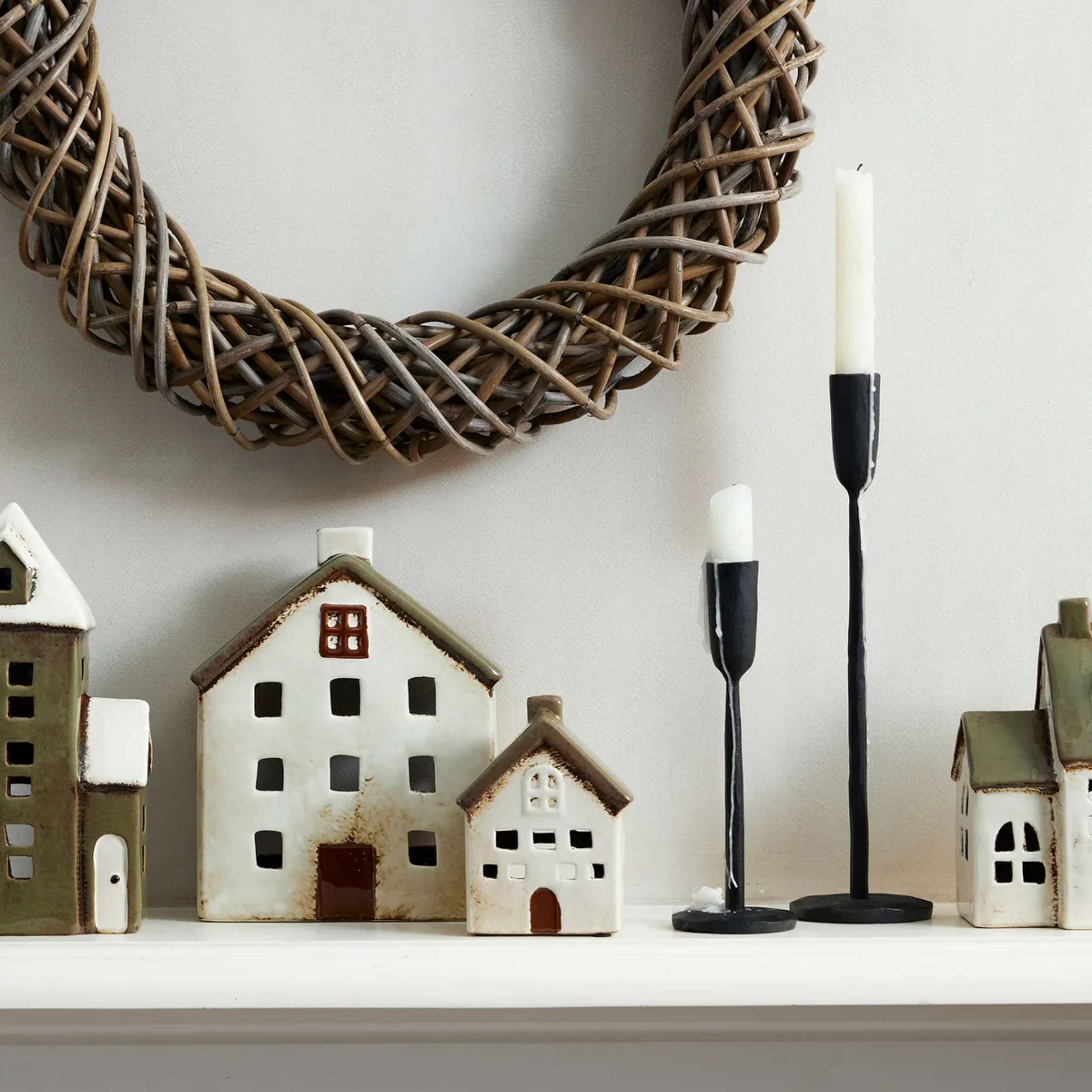 Alsace Tea Light Villa Olive Green