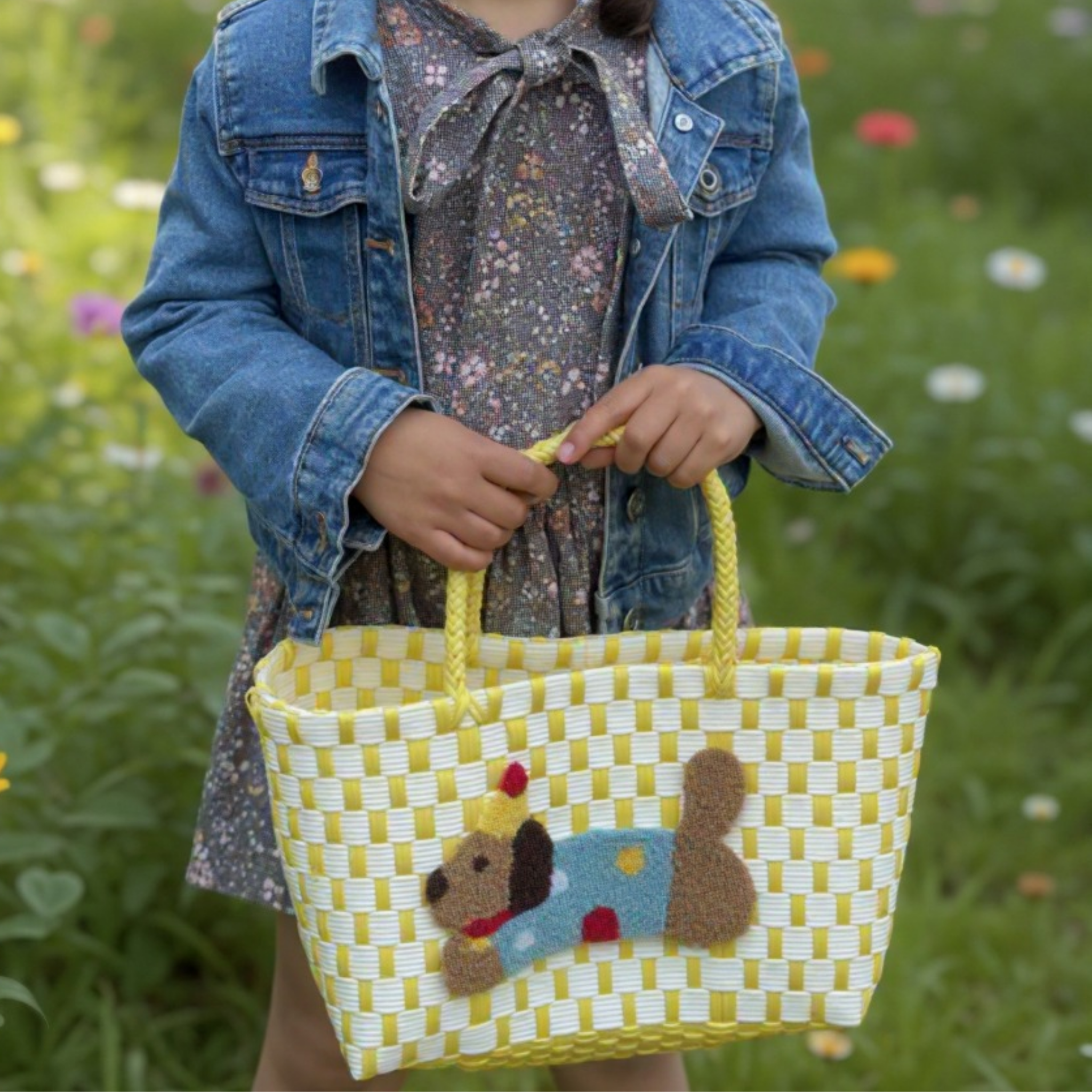 Woven Basket Bag Kids Assorted