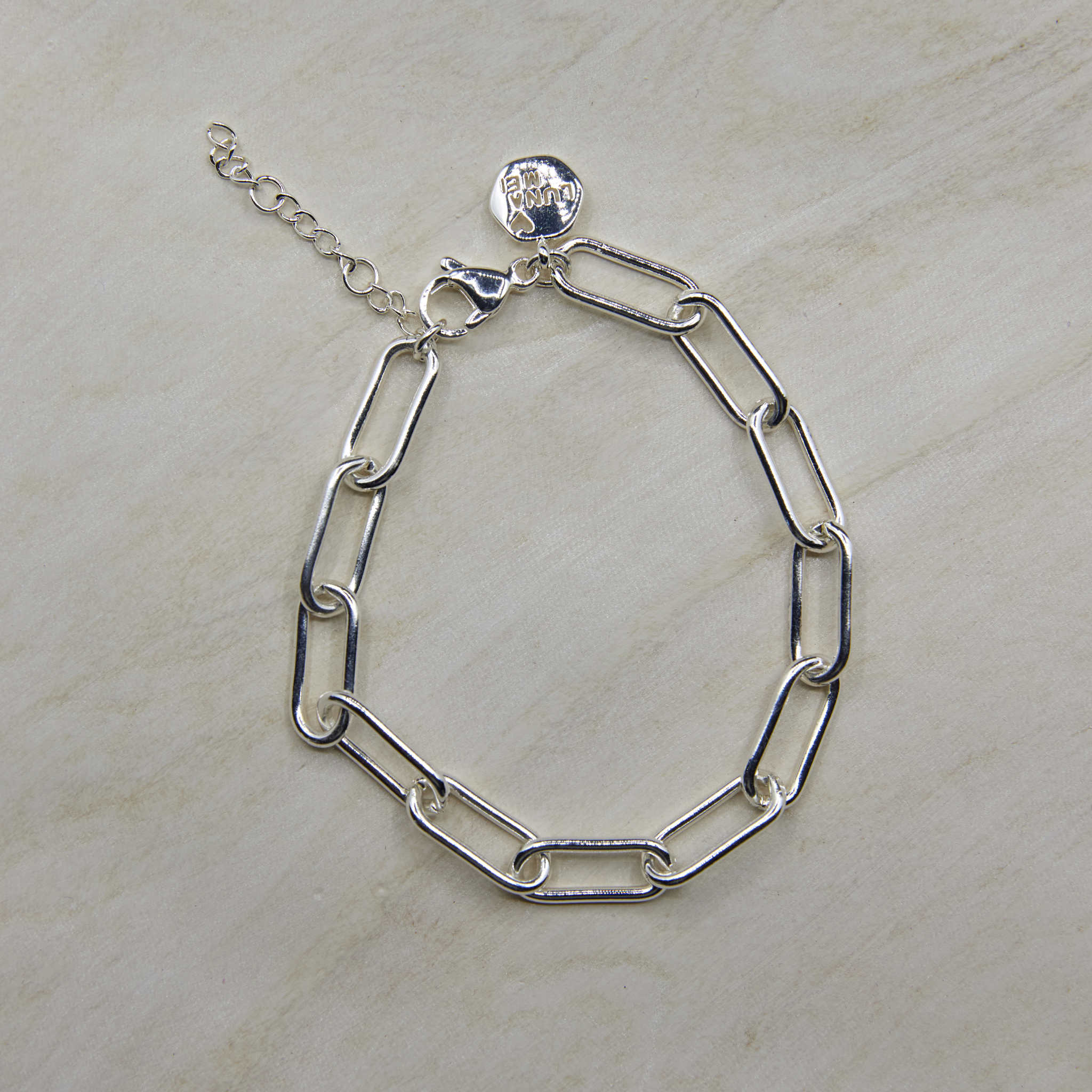 Chunky Paperclip Bracelet Silver