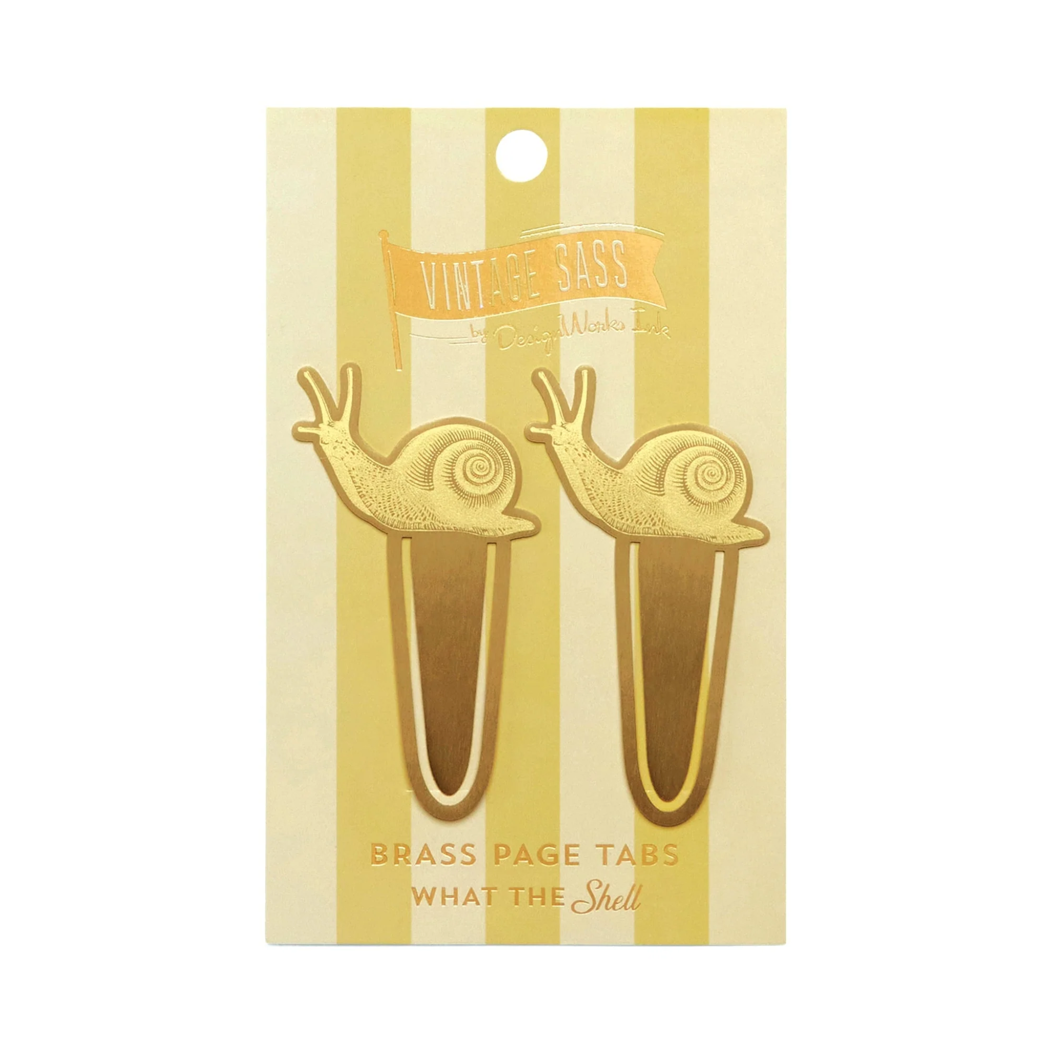 Vintage Sass Brass Page Tabs What the Shell