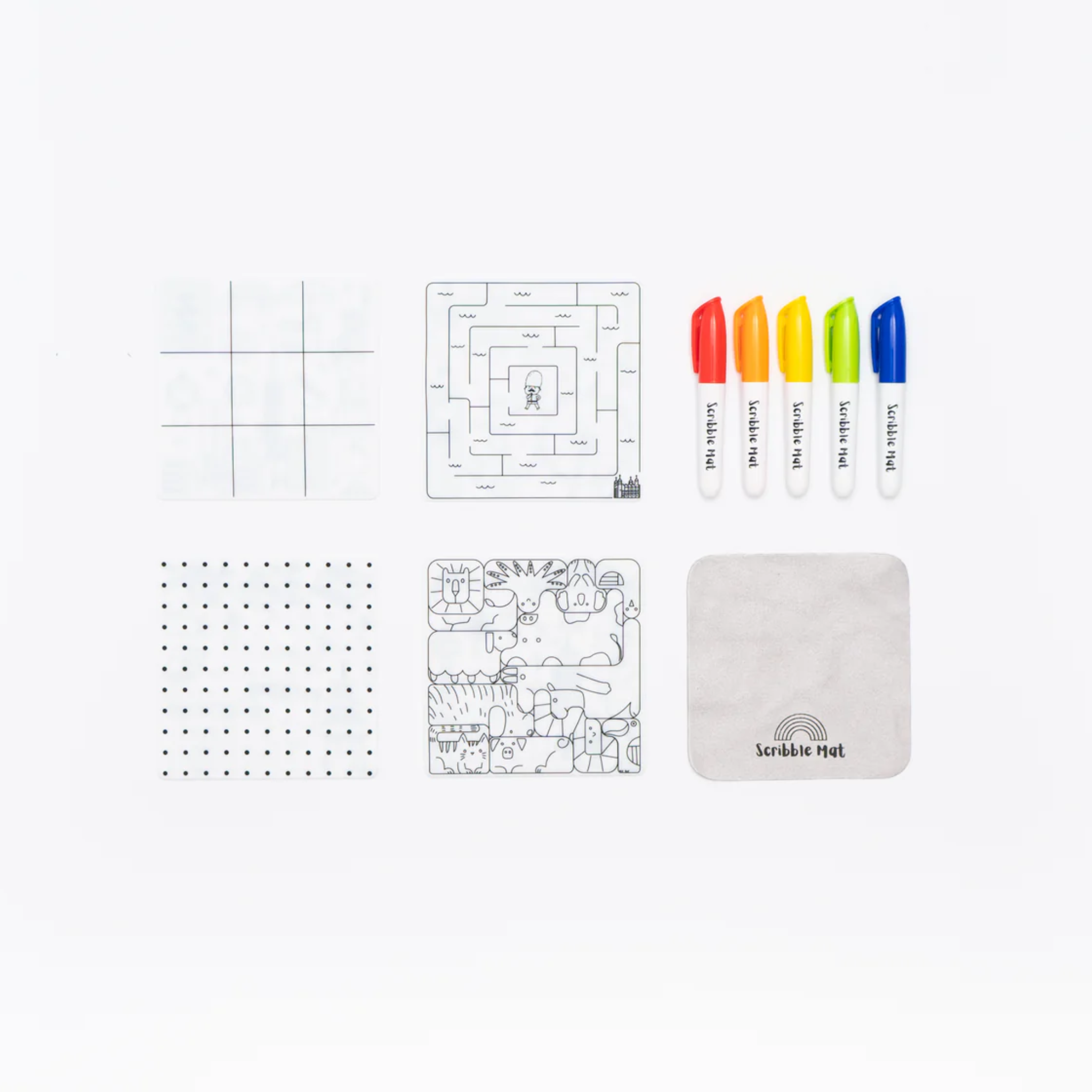 The Tinies Reusable Colouring Coasters