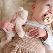 Mini Poppy The Pig Rattle Pink