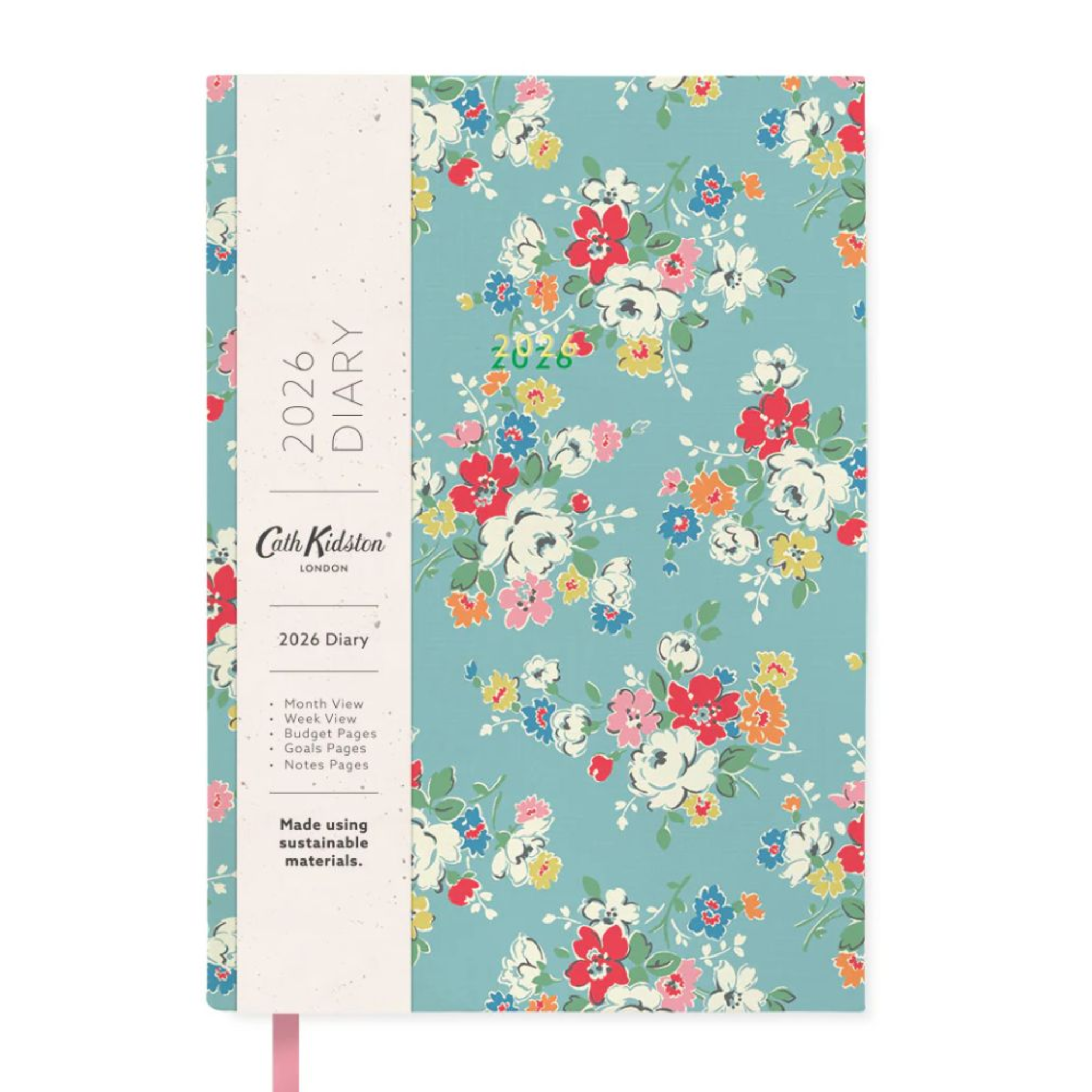 A5 Soft Cloth Cover 2026 Diary Clifton Rose
