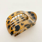 Flat Hair Claw Clip Dark Tort