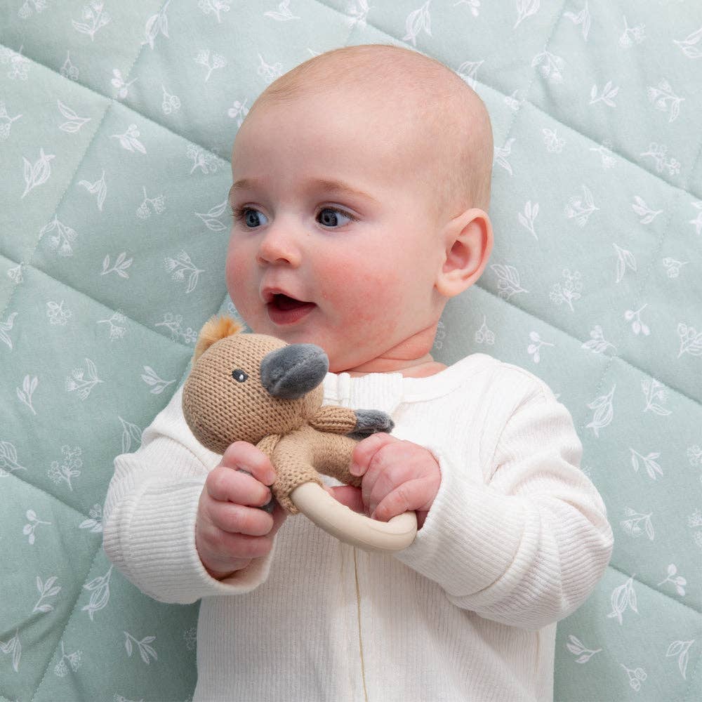 Teething Ring Rattle Platypus