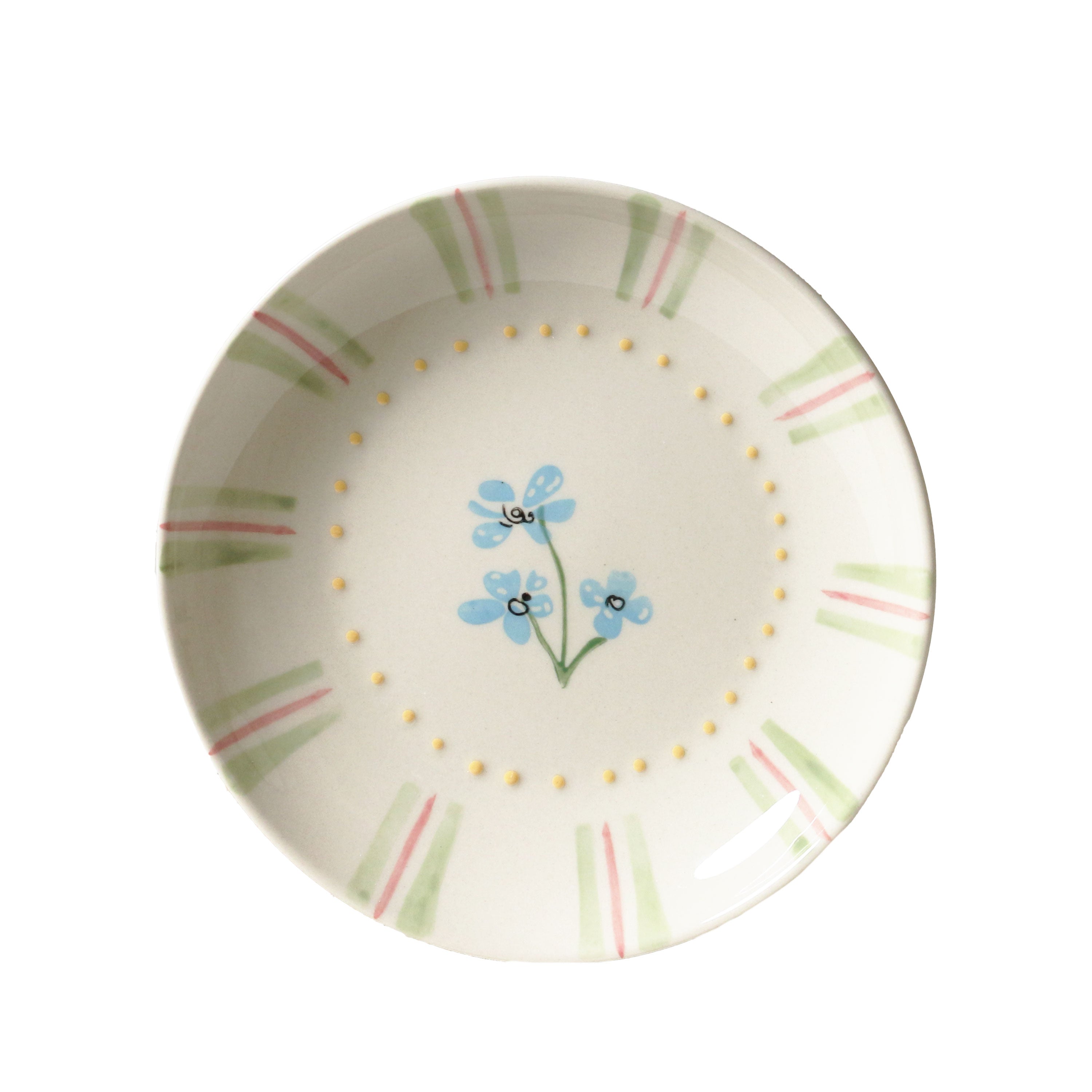 June's Garden Forget Me Not Side Plate