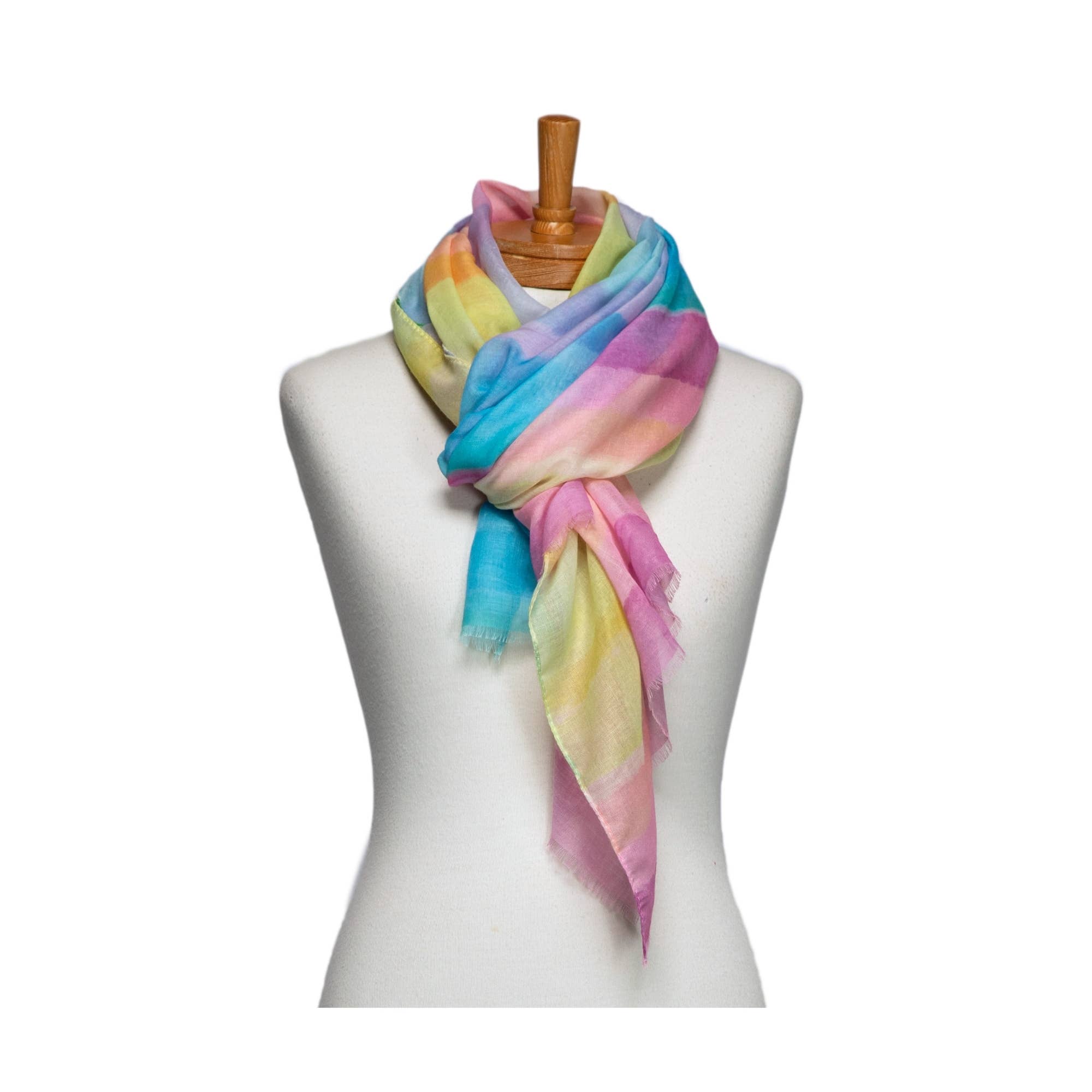 Rainbow Stripes Scarf