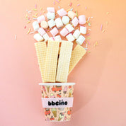 Reusable Babycino Bamboo Cup Scoops in Pink (120ml)