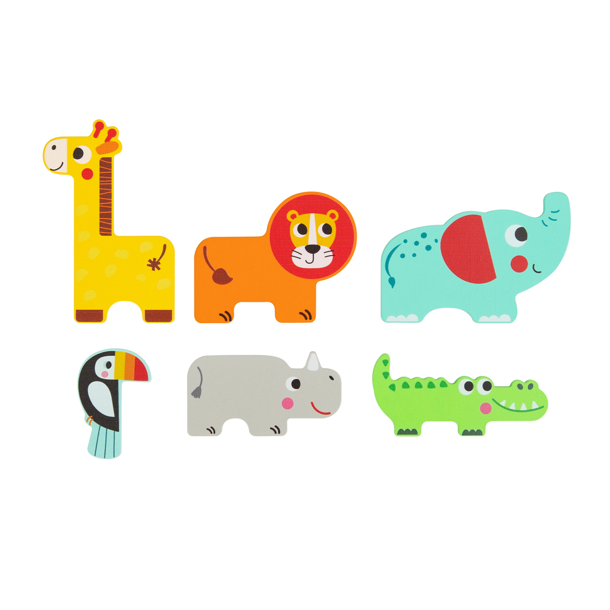 Multi-Layered Jungle Animal Puzzle