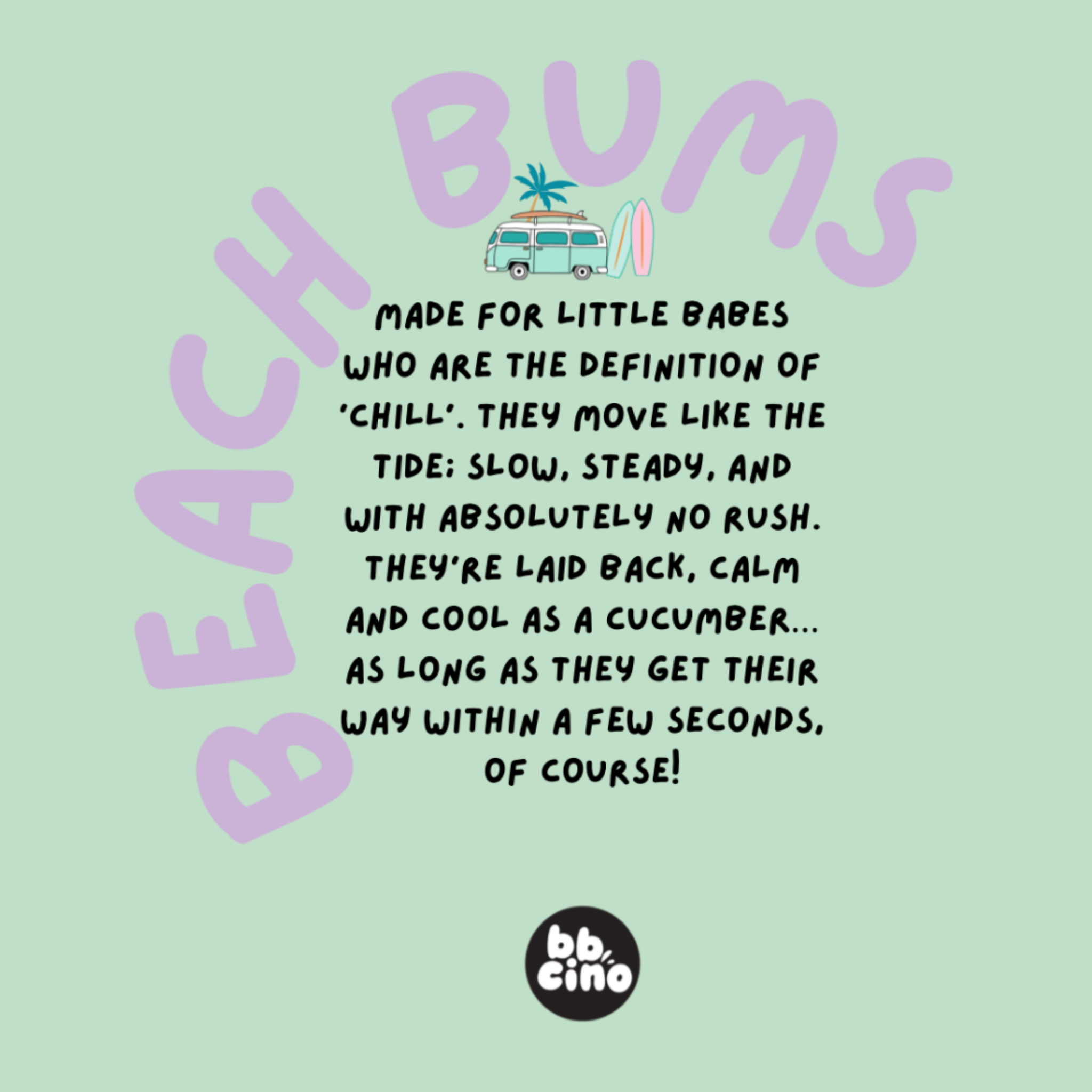 Reusable Babycino Bamboo Cup Beach Bums (120ml)