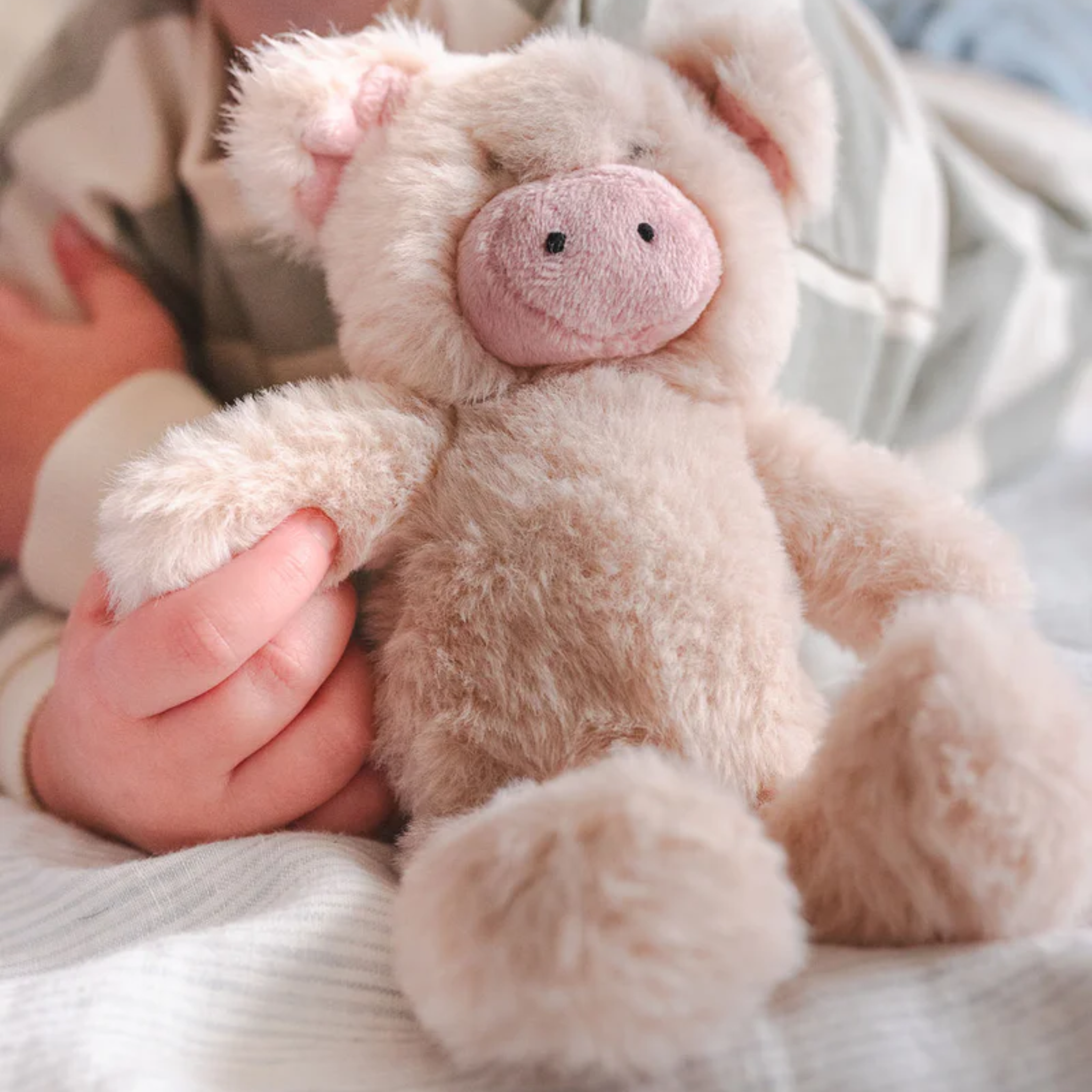 Mini Poppy The Pig Rattle Pink