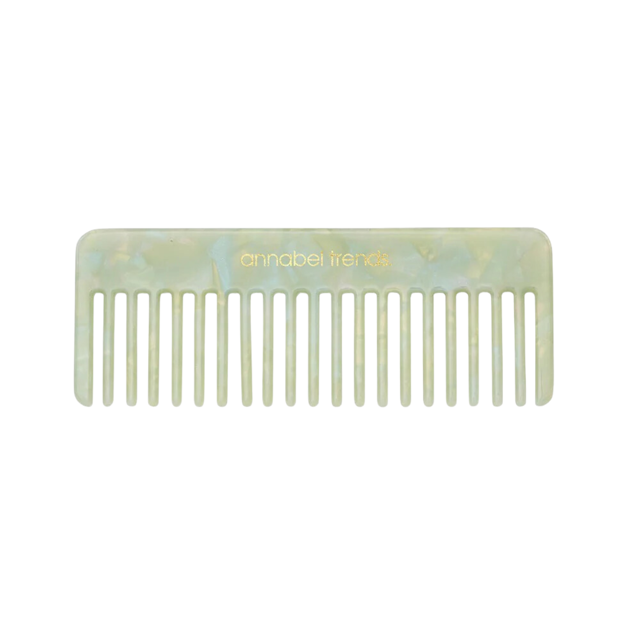 Tamed Rectangle Hair Comb Sage
