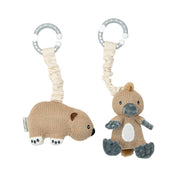 2 Pack Stroller Toy Platypus & Wombat