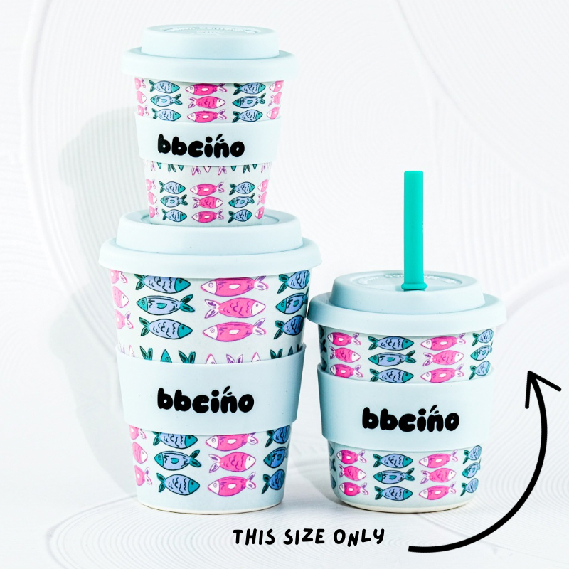 Reusable BambinoCino Bamboo Cup Catch Of The Day (240ml)