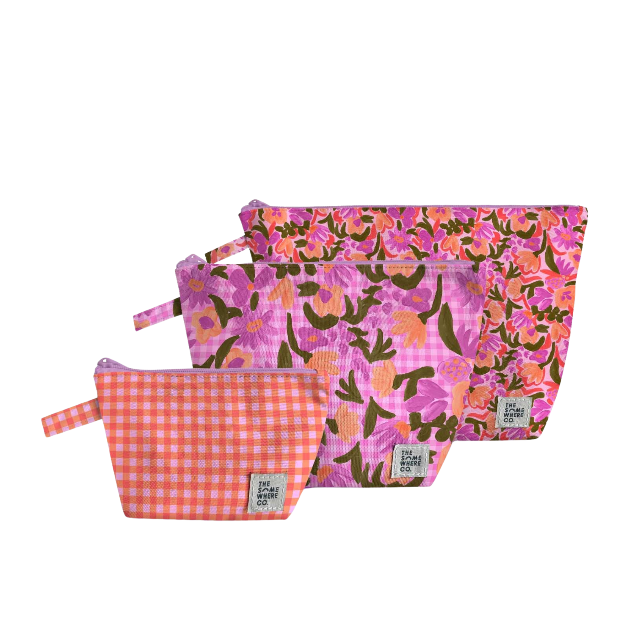 Petal Party Handy Pouch Trio
