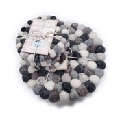 Set Of 4 Eco Coasters Stone