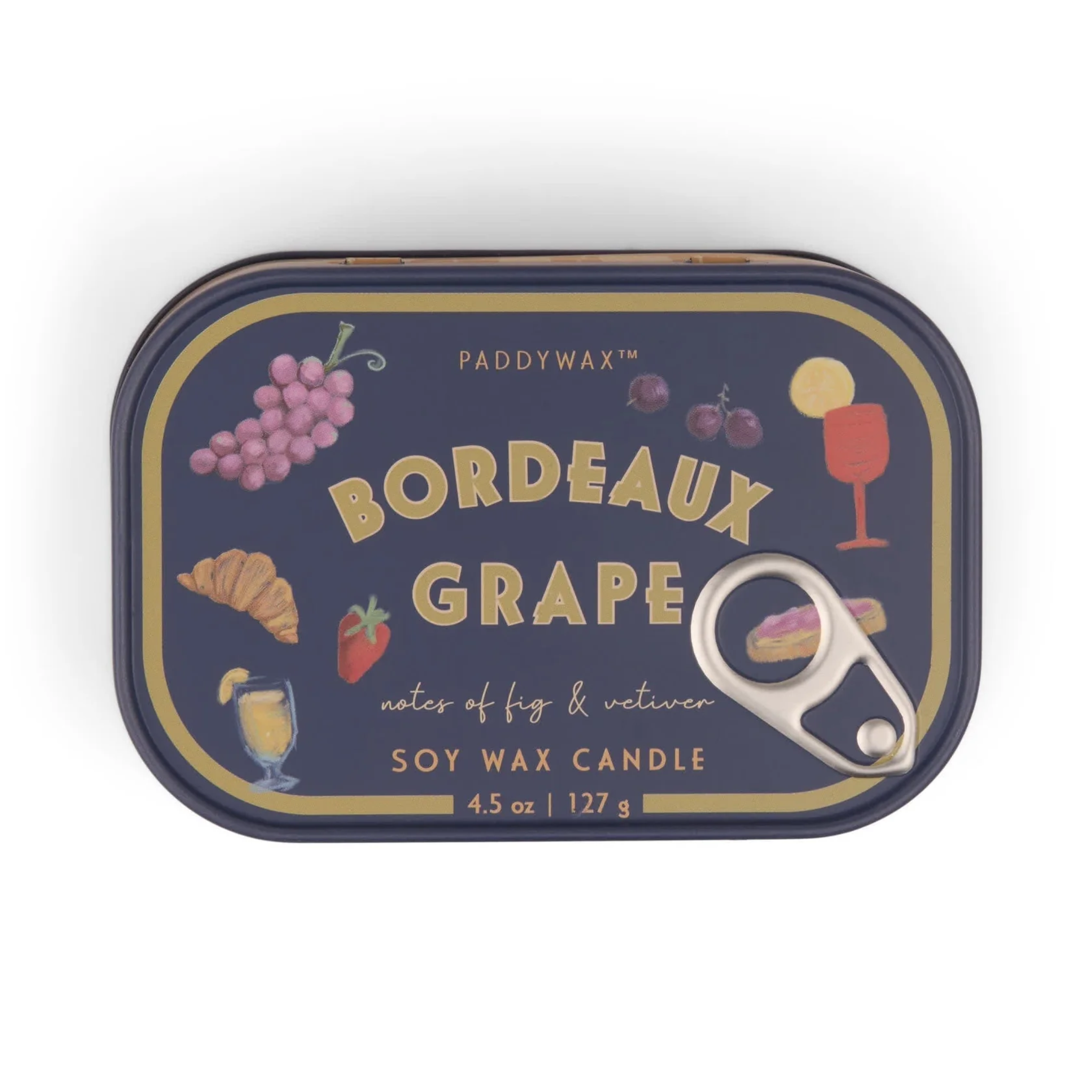 Bistro Tin Candle Bordeaux Grape 4.5oz