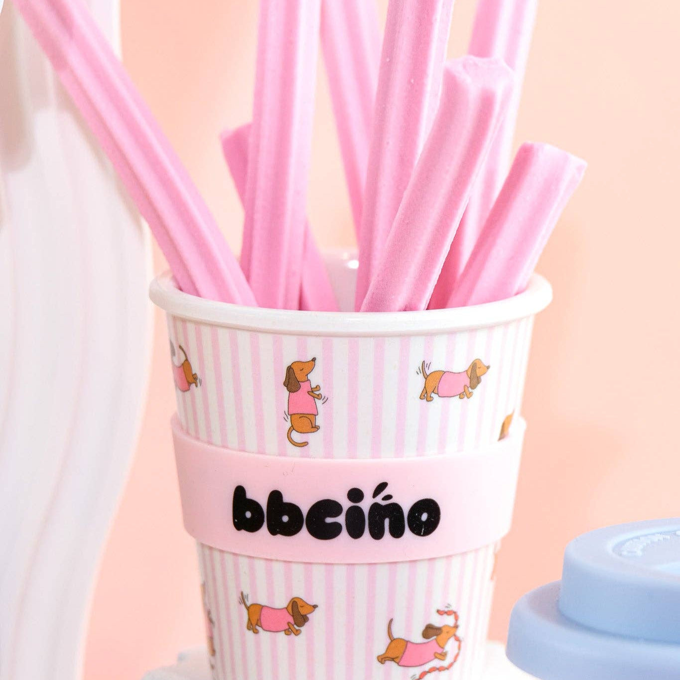 Reusable Babycino Bamboo Cup Dash Pink (120ml)