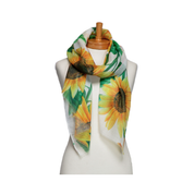 White Sunflower Scarf