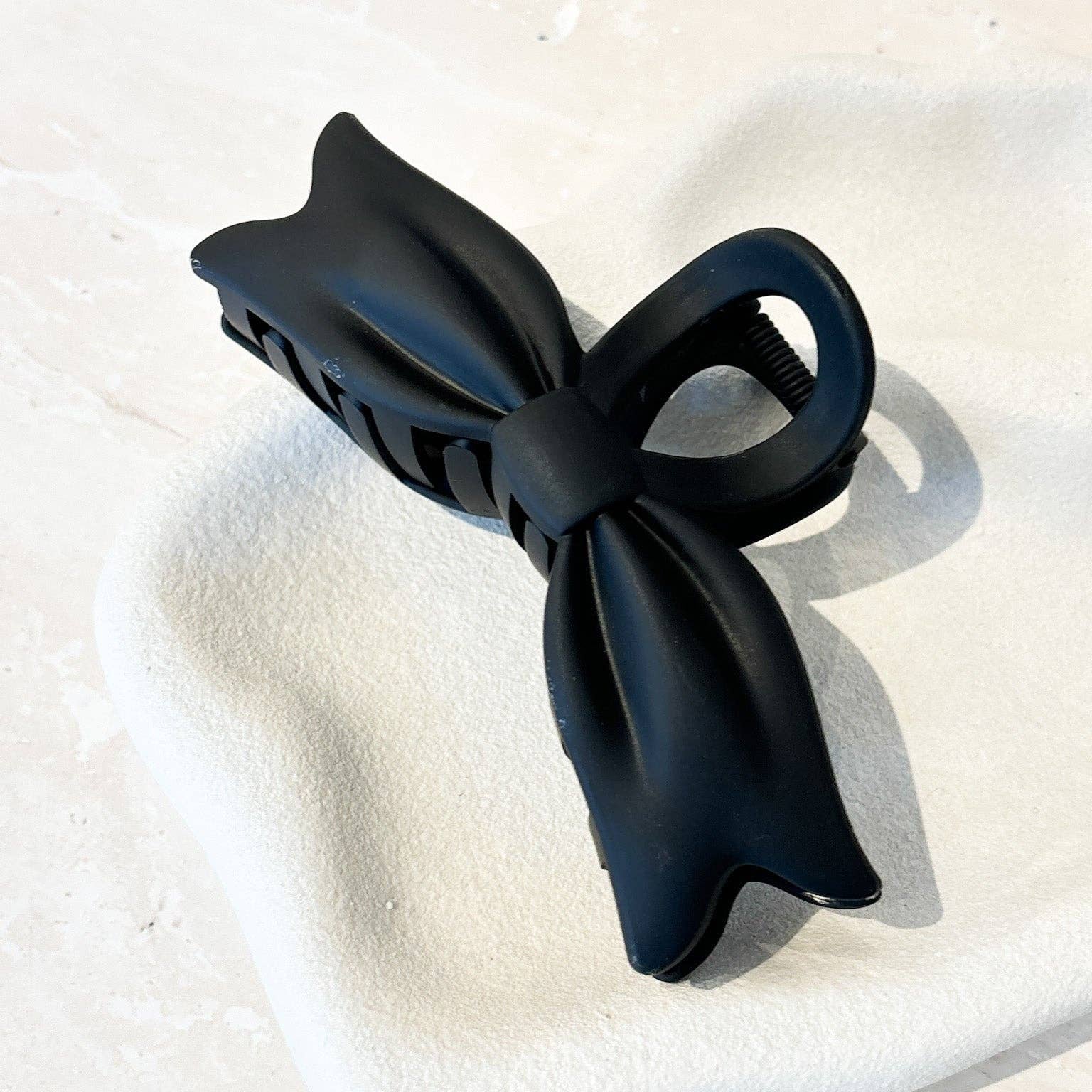 Vastile Bow Hair Claw Clip Black