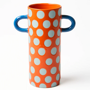 Griffe Blue Red Spot Bud Vase