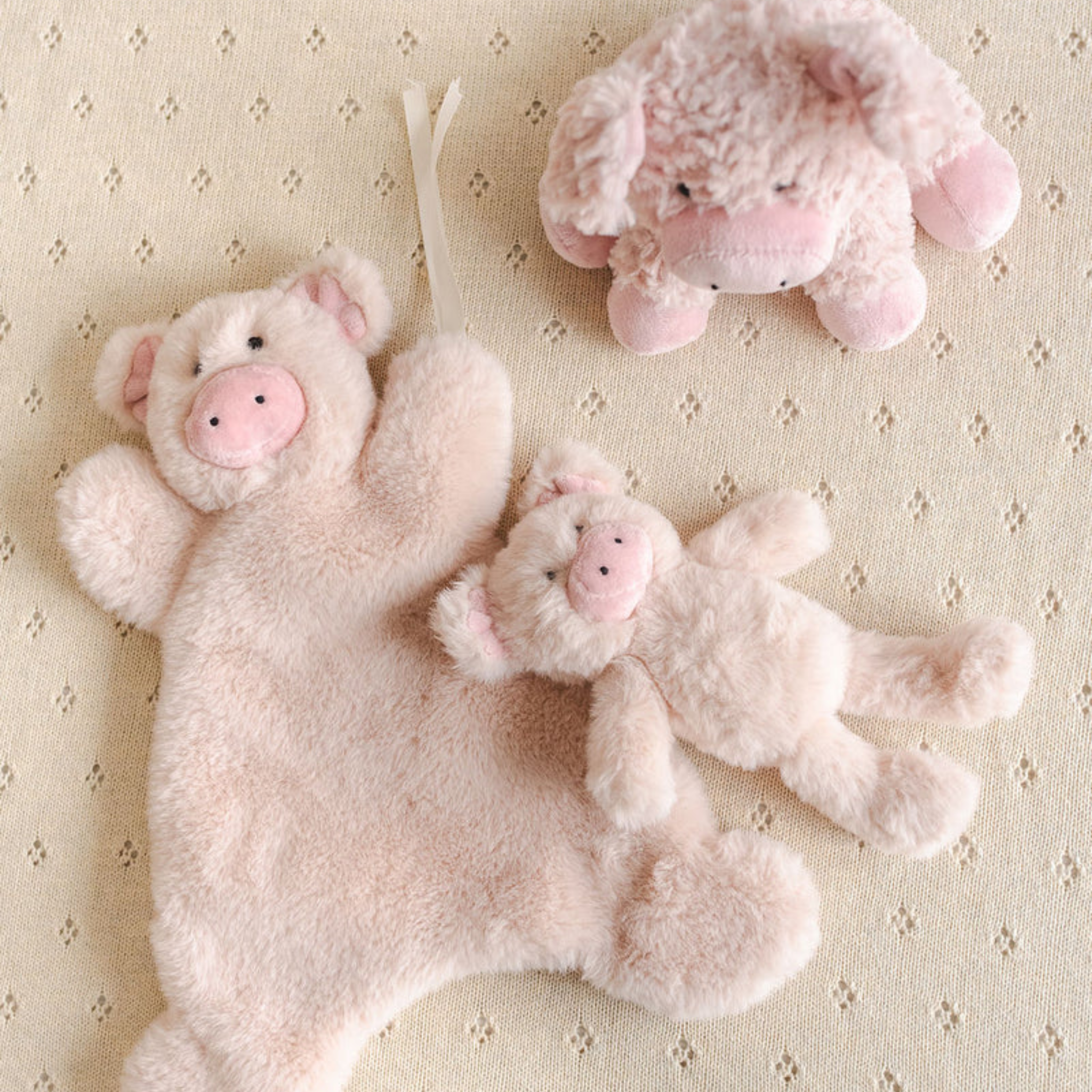 Mini Poppy The Pig Rattle Pink