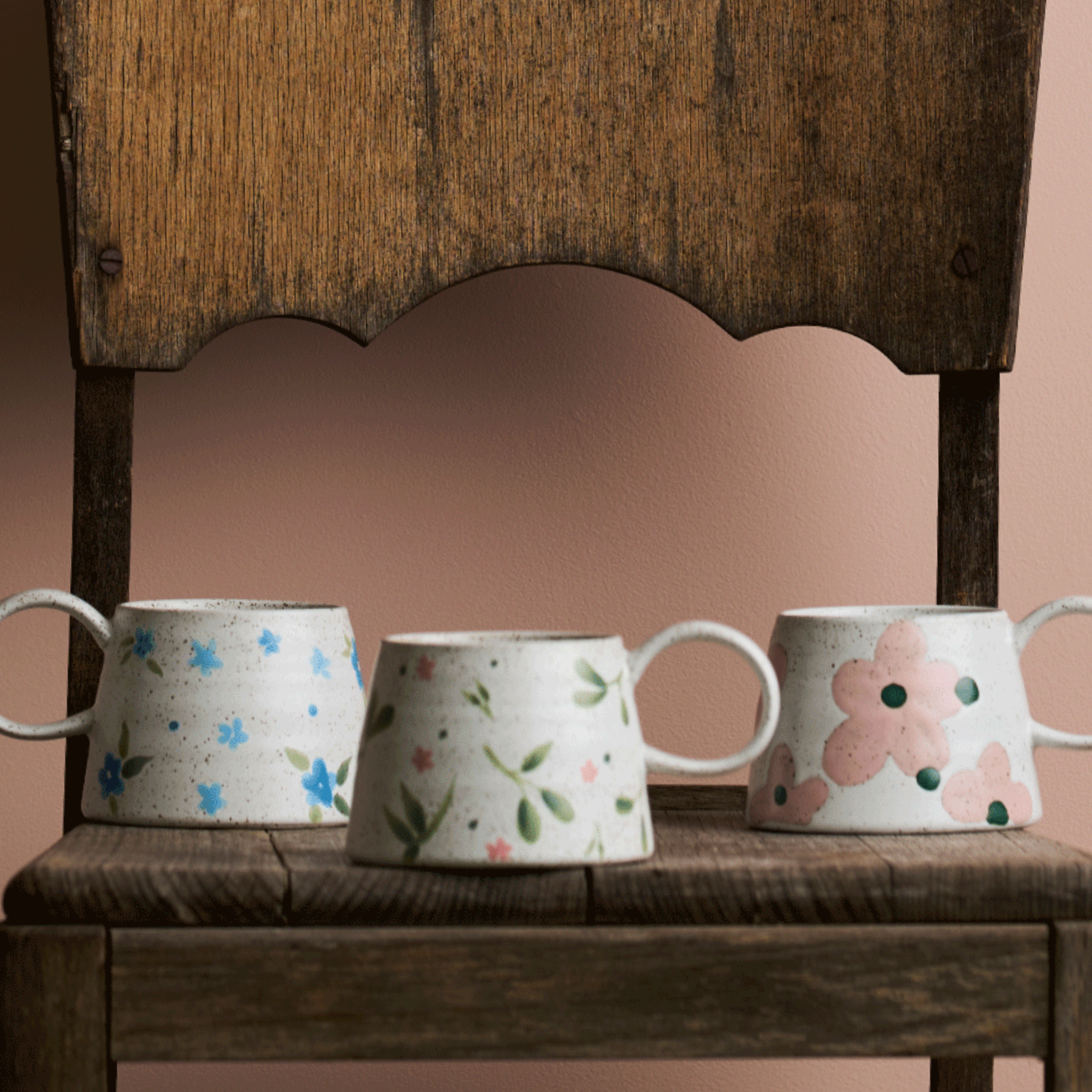 Flower Garden Mae Large Handled Mug