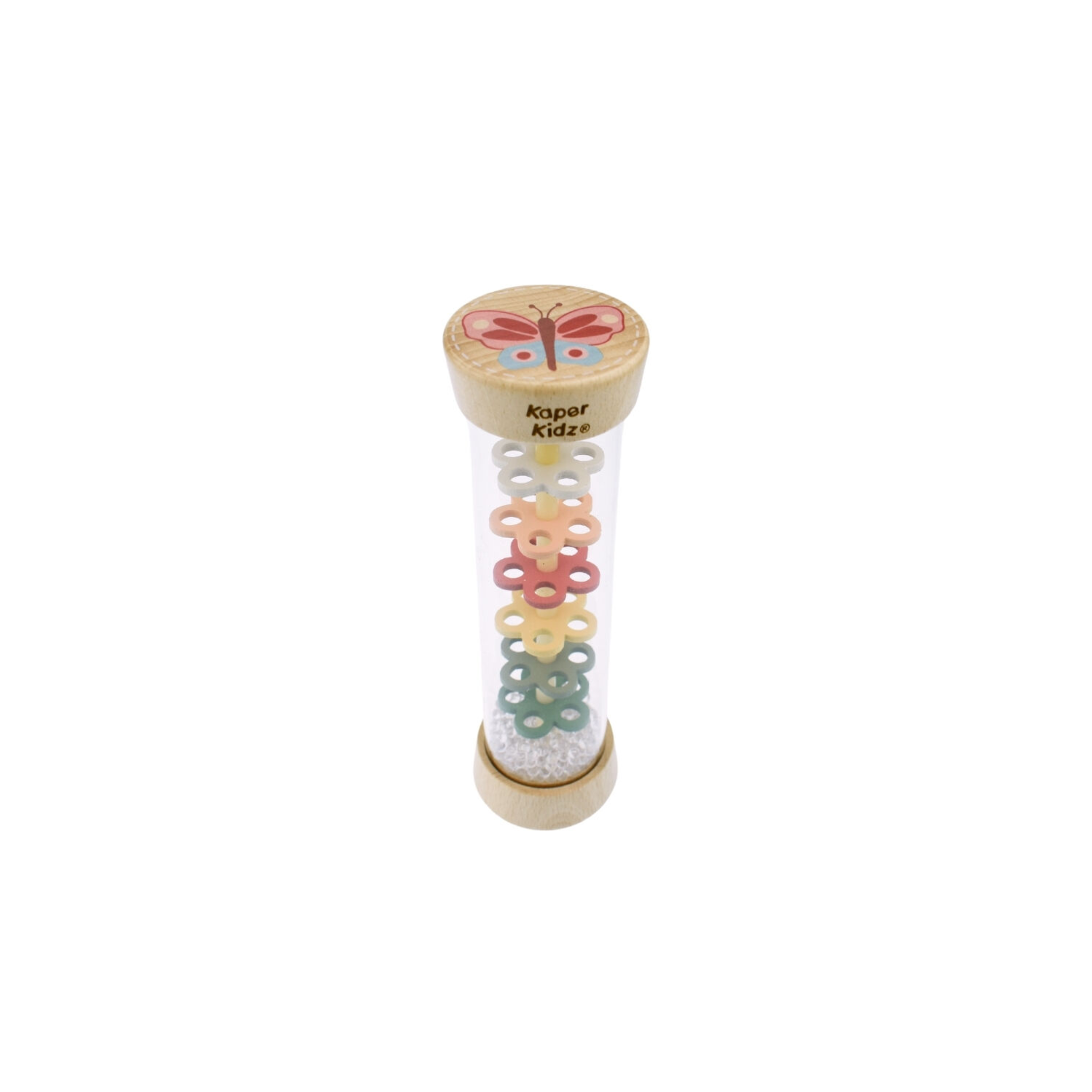 Wooden Spring Insect Rainmaker Rattle Butterfly