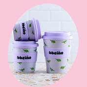 Reusable BambinoCino Bamboo Cup Dino-Mite (240ml)