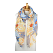 Grey Windflower Scarf
