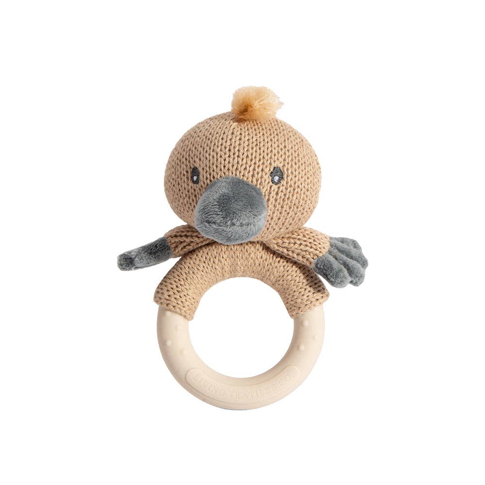Teething Ring Rattle Platypus