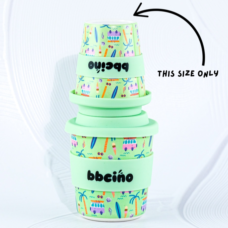 Reusable Babycino Bamboo Cup Beach Bums (120ml)