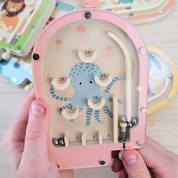 Mini Wooden Pinball Game Octopus