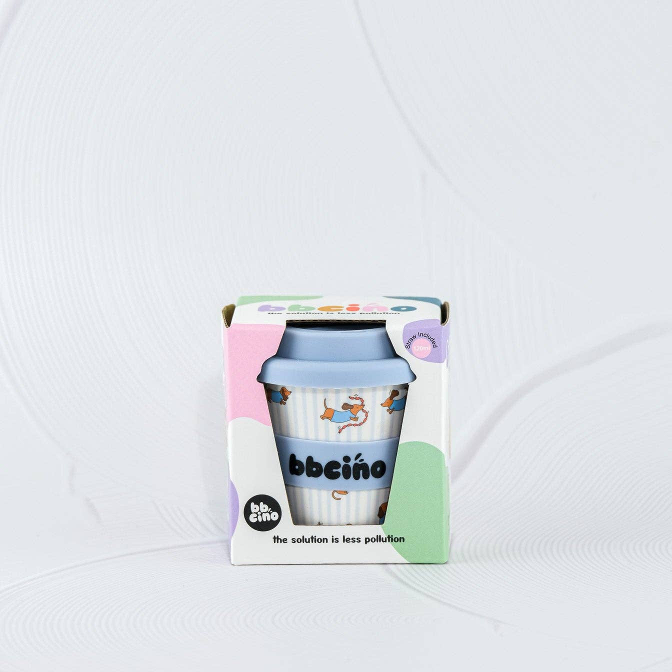 Reusable Babycino Bamboo Cup Dash Blue (120ml)