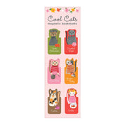 Cool Cats Magnetic Bookmarks Set