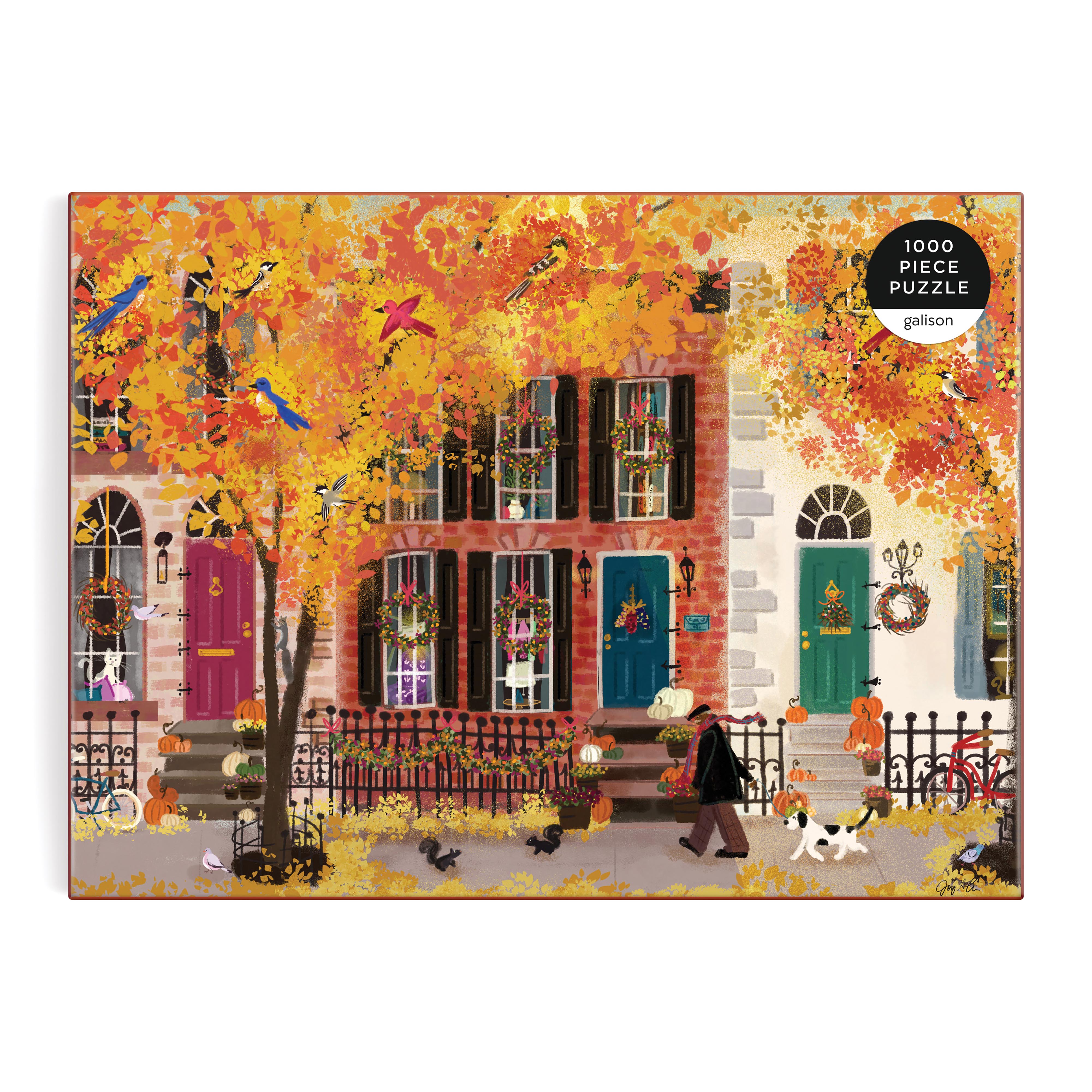Joy Laforme Autumn In The Neighbourhood 1000PC Puzzle