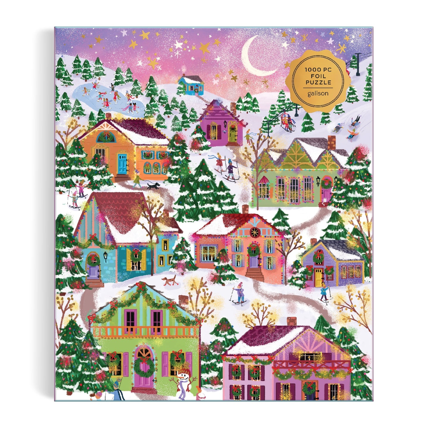Joy Laforme Snowcap Village 1000PC Foil Puzzle