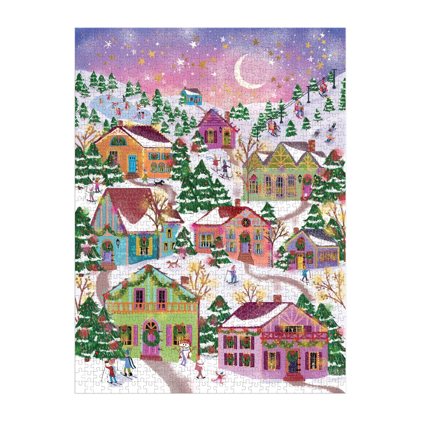 Joy Laforme Snowcap Village 1000PC Foil Puzzle