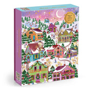 Joy Laforme Snowcap Village 1000PC Foil Puzzle