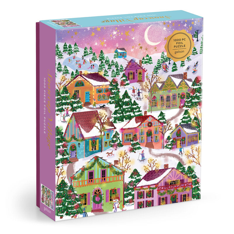 Joy Laforme Snowcap Village 1000PC Foil Puzzle