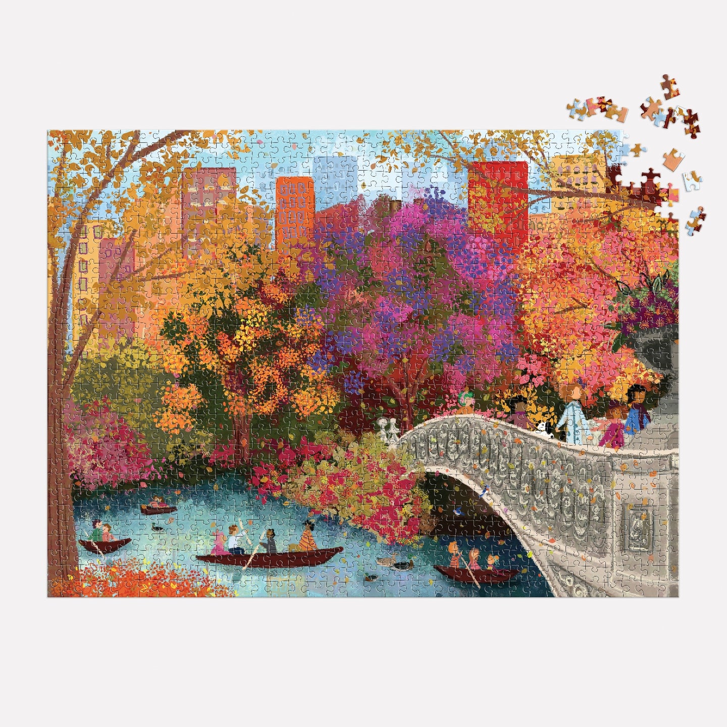 Joy Laforme Autumn On Bow Bridge 1000PC Puzzle