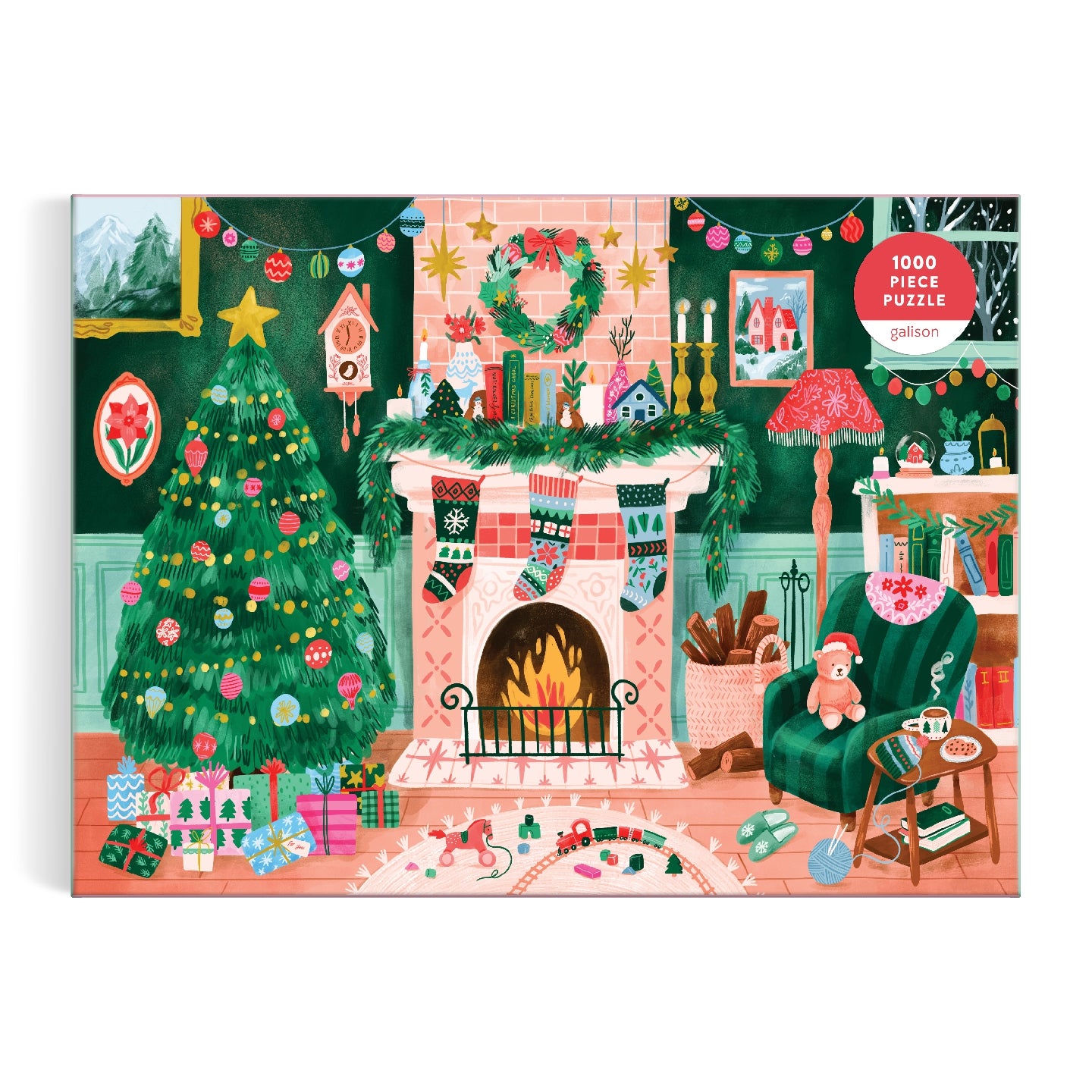 Cozy By The Fireplace 1000PC Puzzle