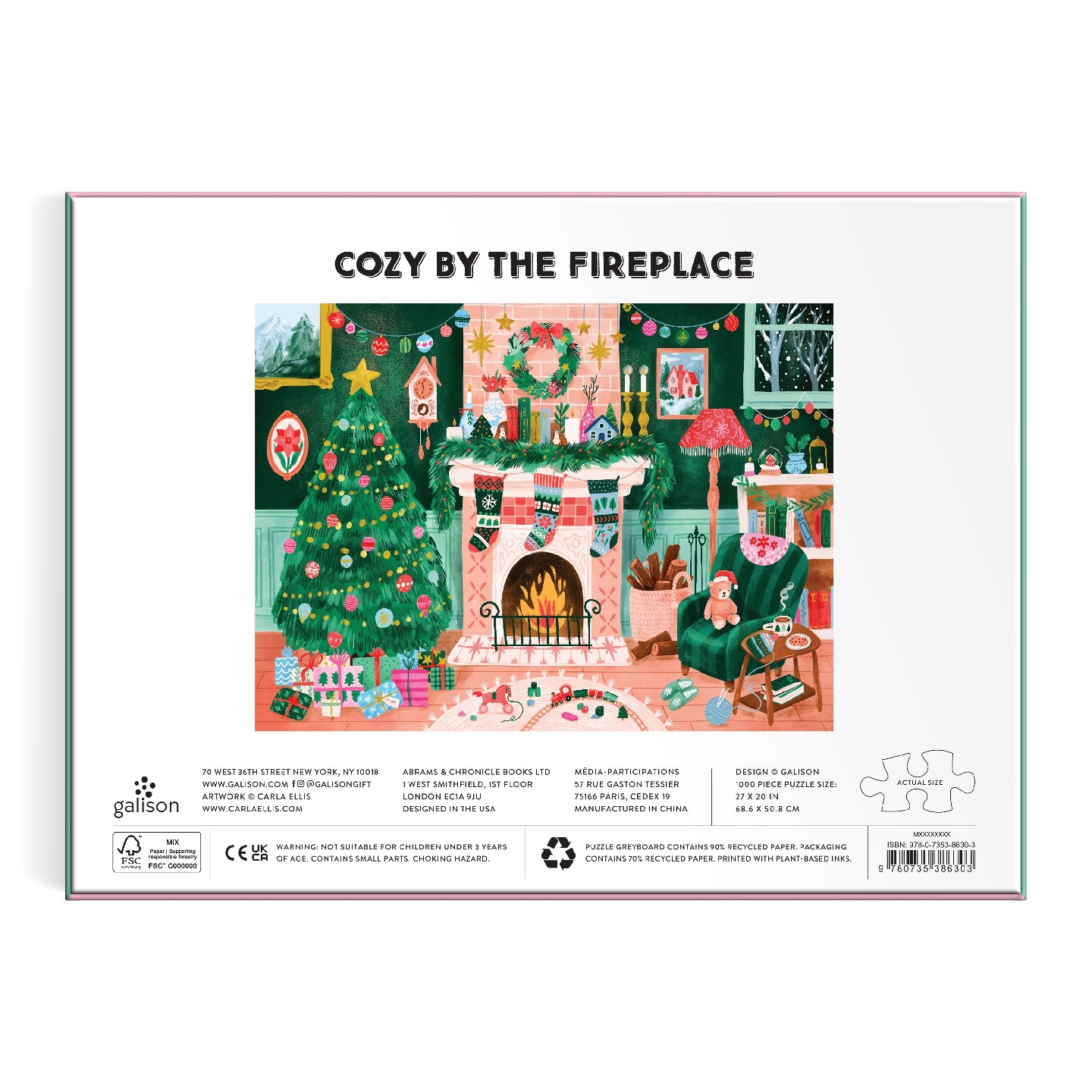 Cozy By The Fireplace 1000PC Puzzle
