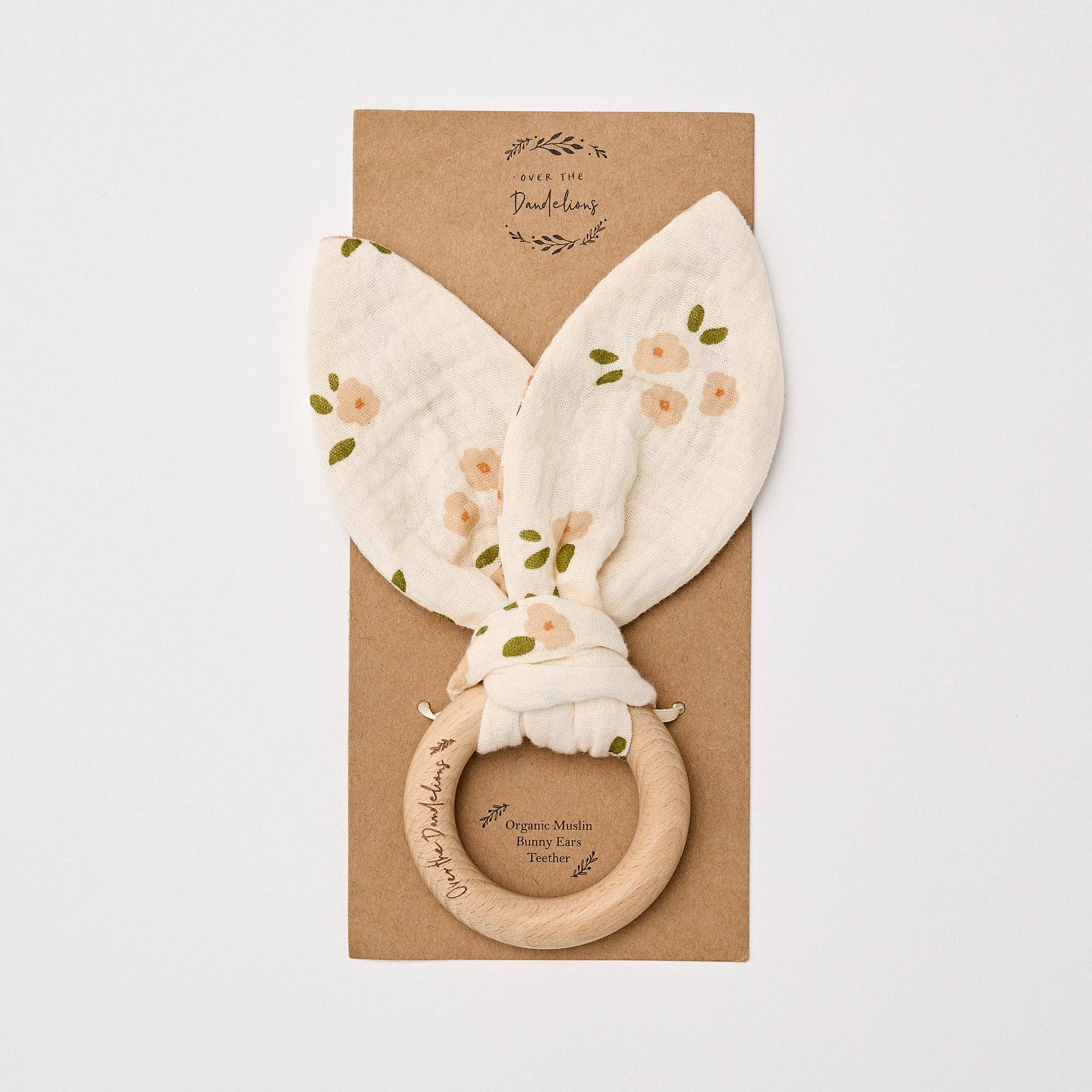 Organic Bunny Ears Teether Daisy