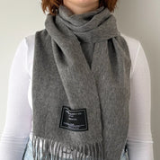 Winter Grey Lambswool Scarf